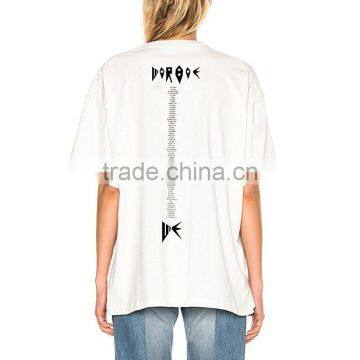 NE Norboe New Style Fashion Unisex Letter Printed Casual Tops Hip Hop Round Neck Oversize T-shirt photo-4