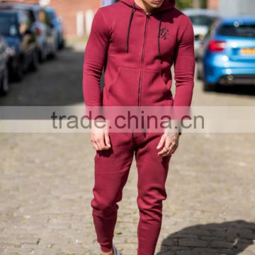 High Quality Men's Tracksuits Gym Fitted Full Zip Up Hoodie Tracksuit Tops and Bottoms Tapered Jogger Pants