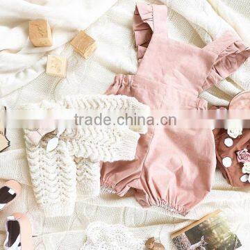 Breathable Style Girl Soft Pink Clothes Cotton Newborn Baby Romper photo-5