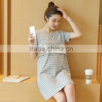Zm51724a Good Look Ladies Breastfeeding Dress Maternity Clothes photo-2