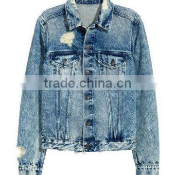 2017 New Arrival Wholesale Cheap Blue Denim Jacket Women photo-4