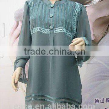 Lady Cotton Embroidery Blouse Skirt photo-4