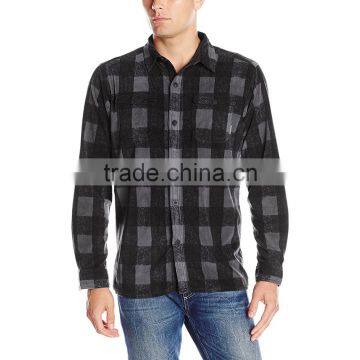 2016 Winter Latest Wholesale Long Sleeve Flannel Plaid Shirt photo-5