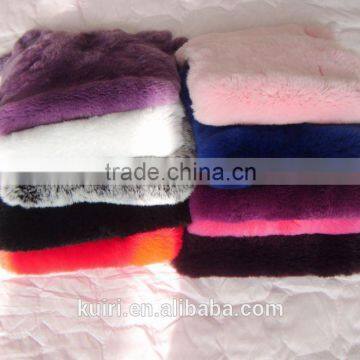 Factory Supply 100% Real Dye Rex Rabbit Skin / Rex Rabbit Fur Skin Pelt For Clothes photo-3