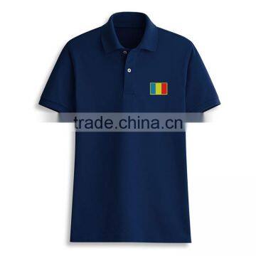 Manufacturer Wholesale Polo Customised Rubber Print Fashion Double Collar T-shirt photo-2