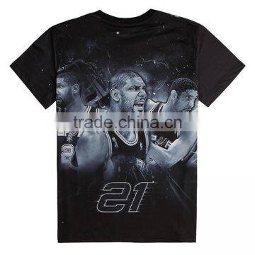 3D Printing 95% Polyester 5% Spandex Dry Fit Sublimation T-shirt Wholesale photo-6