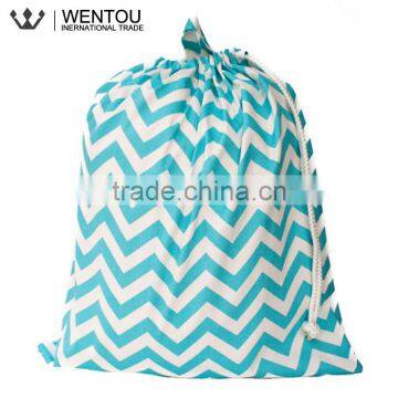 Monogramed Chevron Laundry Bag With Drawstring photo-3