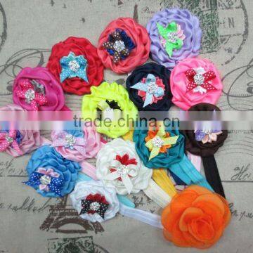 Factory Direct Polka Dot Bow Toddler Baby Flower Headband For Kids Hair Accessories photo-2