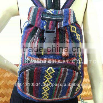 Embroidered HMONG HILL TRIBE Backpack School Bag Travel Bag Unisex Bag