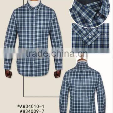 Classical Checked 100% Cotton Flannel Causal Men Shirts photo-4