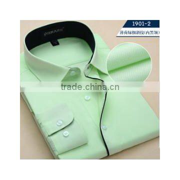 Solid Color Shirt China Supplier Competitive Price Oem Fancy Printed Collar&cuff Western Shirt for Men photo-4