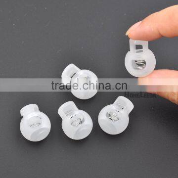 Transparent Plastic Round Ball Cord Lock End Toggles Spring Clip Stoppers for 6-7mm Bungee Shock Cord HLD/K-003 photo-2