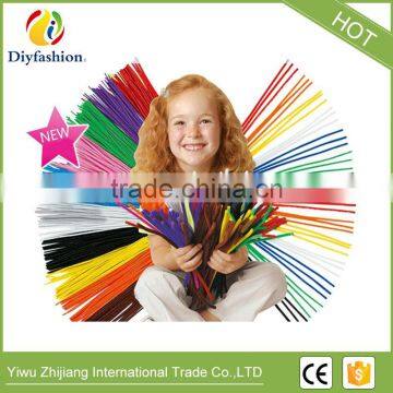 Hot Selling Double Color Chenille Stem Cure- Pipe Cleaners DIY Handicraft Creative Toys for Kids photo-3