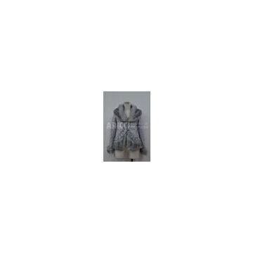 Faux fur coat, fake fur jacket, artificial fur garment AR-8009