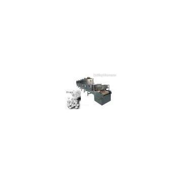 microwave drying and sterilizing machine for crude drugs (pills and tables)