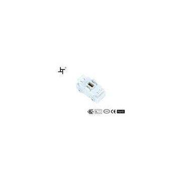 White PP Indoor Single Pole Boat Switch 2A 250V For Touch Light