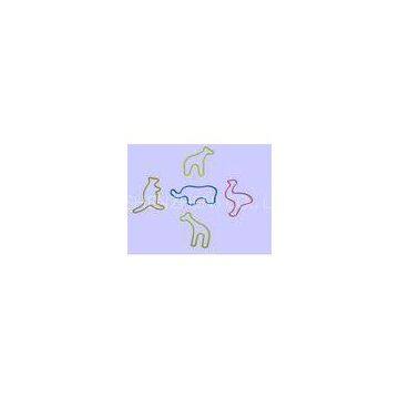 Customized Various Colors Elastic Silicone Rubber Bands Shaped Like Animals