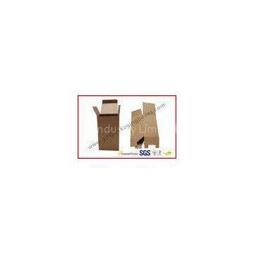 E / F Flute Custom Folded Corrugated Paper Box , White / Brown Cartons Packing Boxes in Shop