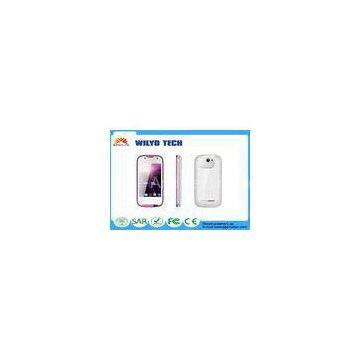 WC3 3.5 inch Touch Screen Cell Phones MT6572 3g Unlocked Gsm Wifi White