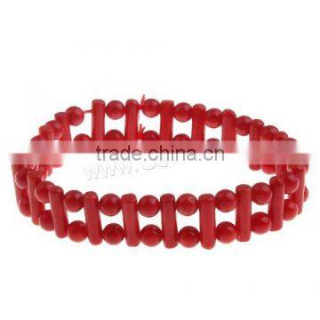 2017 hot sale Natural Coral Bracelets red 5mm