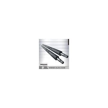 Conical twin screw and barrel