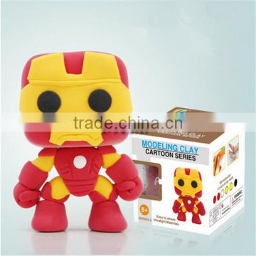 Super hero DIY Action Figure Clay Doll Model Kids Educational Toy,happy kid toy