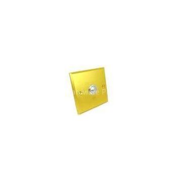 Auto-reset Aluminum Alloy gold Color Door Exit Push Button for access control system