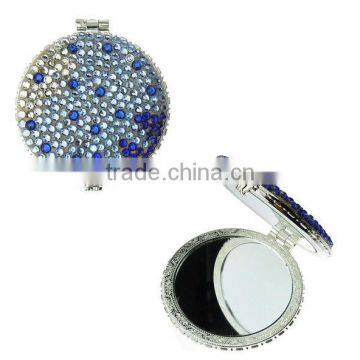 Promotional Metal Compact Mirror (Round,Foldable,Double Side),Pocket Compact Mirror Wholesale Mirror,Double Side Gift Mirror
