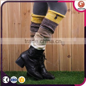 2016 Fashion New Sexy Knitting Women Leg Warmers Boot Cuffs with Belt Buckle