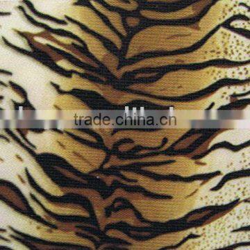 printed tiger pattern fabric