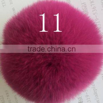 YR638 Cheap Real Fur Pom/Genuine Rex Rabbit Fur Pom Pom/Cute Fur Accesory photo-2