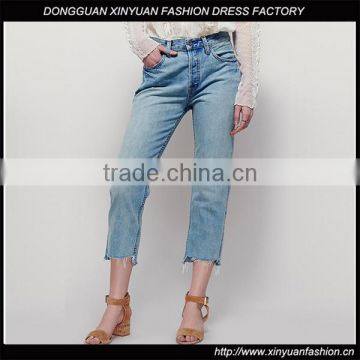 Wholesale Women New Italy Design Fashion Skinny Ninth Pants Denim Jeans Trouser For Ladies