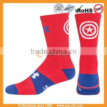 hygroscopic sweat releasing high quality soccer socks factory