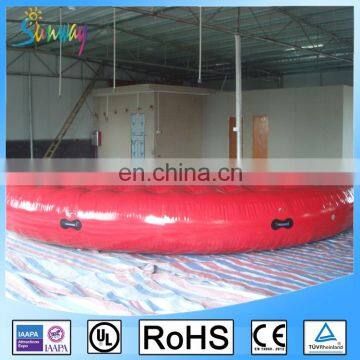 High quality popular pvc inflatable round air mattress/floating lounger