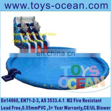 New water park equipments, big water slides for sale,inflatable water park with swimming pool