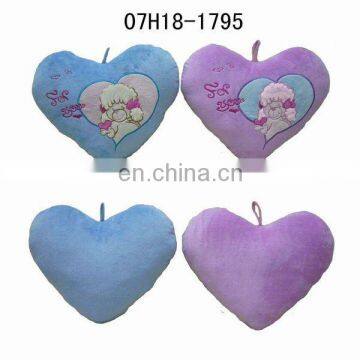 Valentine Cushions Heart Pillow for Wedding with Animal Embroidery