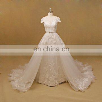 Lace shanghai detachable wedding dress wedding gown