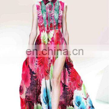 Digital Printed Silk Satin Georgette Fabric photo-5