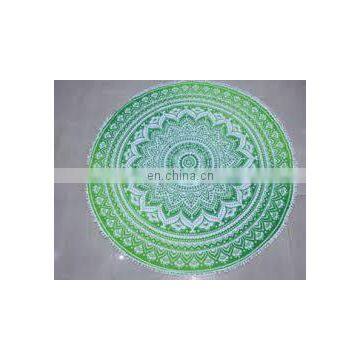 Ombre Bohemian Mandala Round Beach pom pom Tapestry Hippie Throw Yoga Mat Towel Wholesale Lot Round Mandala Wall Hanging Beach