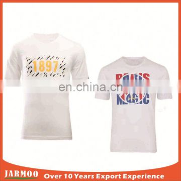 Logo printed on good material healthy plain white t-shirts