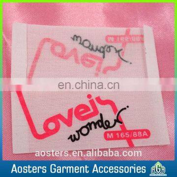 Cheap Wholesale Custom Cotton Woven Printed Labels for Clothings photo-6