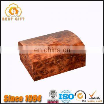 TOP QUALITY High Gloss Burl Wood Cigar Humidor Box