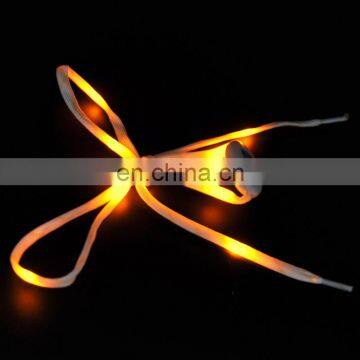2018 high quality light up Nylon flashing led shoelace for sport