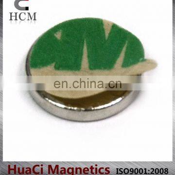 N52 Neodymium disc magnet with strong 3M self-adhesive