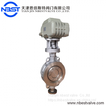 DN100 Ss304  Wafer Butterfly Valve Motorized High Performance Butterfly Valve