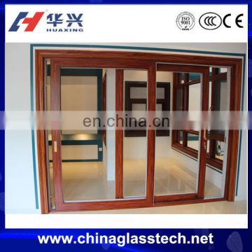 CE approved size customized normal/tempered glass aluminium house door model