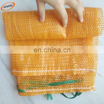 orange onion potato vegetable fruit packing pe raschel mesh bag wholesale