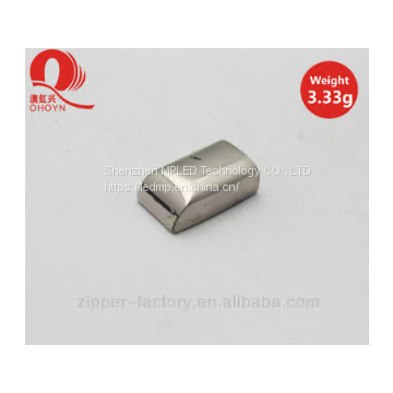 fashion good quality nickel accessory zipper stop metal zipper stopper