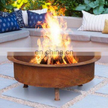 4mm Thick Cast Iron Fire Pit Corten Steel Bowl