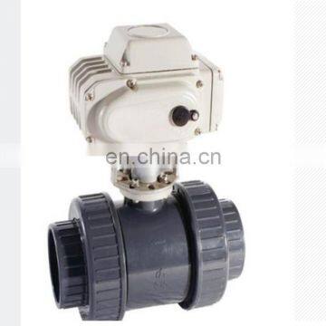 electric plastic UPVC ball valve with PVC